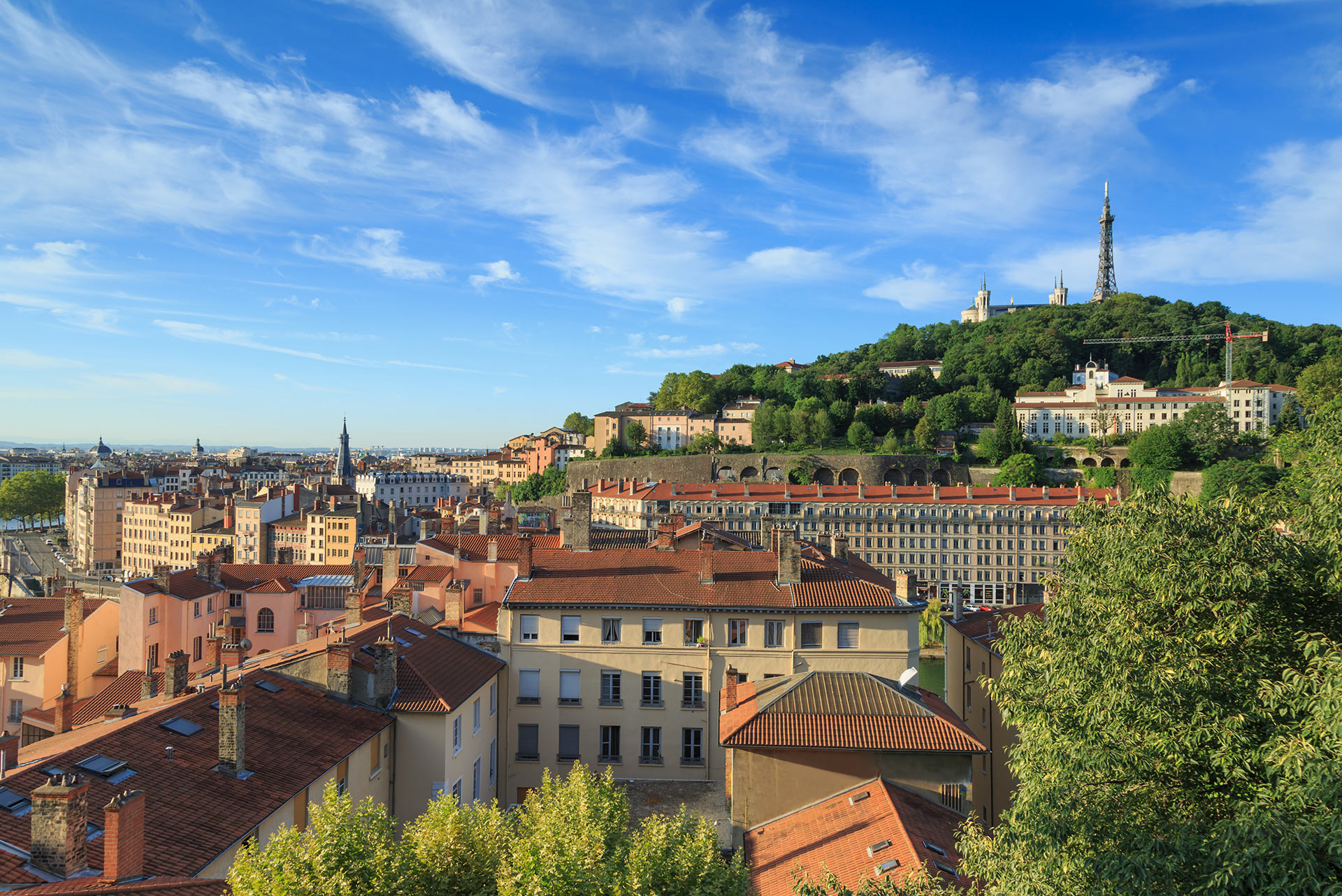 Panorama sur Lyon depuis la colline de la Croix-Rousse © Sander van der Werf / Shutterstock