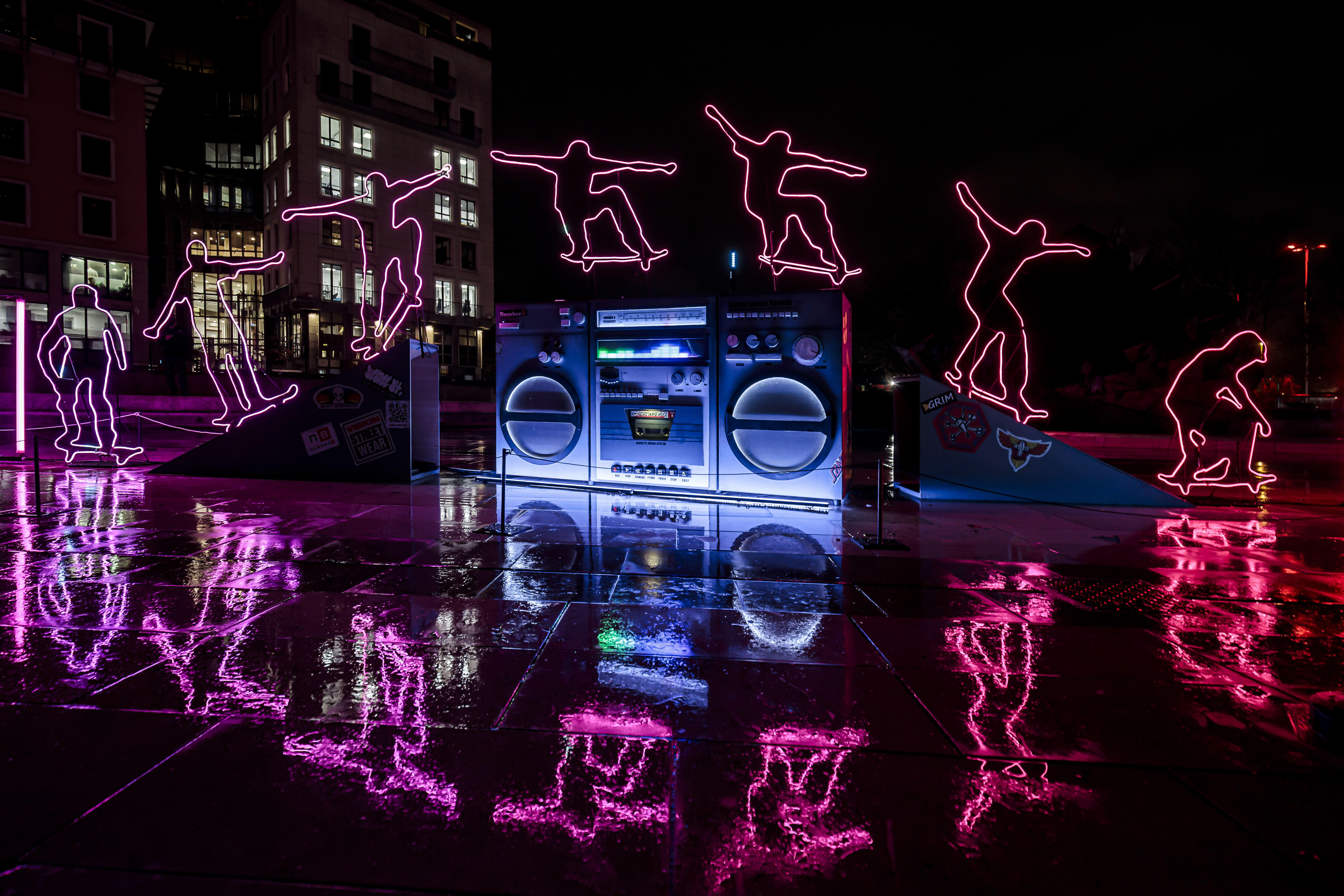 HDV – 40 ans de skate à Lyon (Artiste : NUMBER 8 Rémy Bergeron) ©Brice Robert Photographe